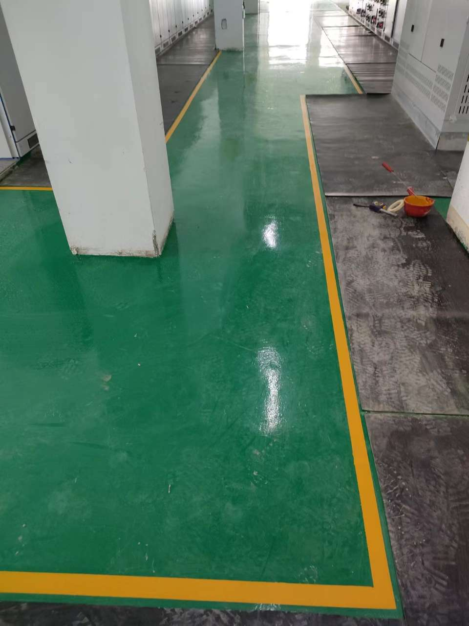 兰州铝厂工业地坪快速翻新项目 4000㎡环氧砂浆地坪.png